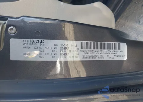 2018 Dodge Grand Caravan Sxt z USA, uszkodzony, nr VIN 2C4RDGCG6JR298767